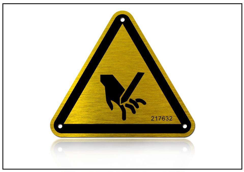 當(dāng)心壓手銘牌標(biāo)牌
