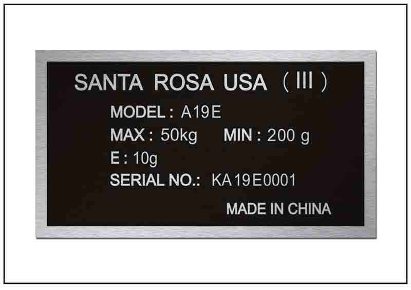 背膠金屬銘牌標牌