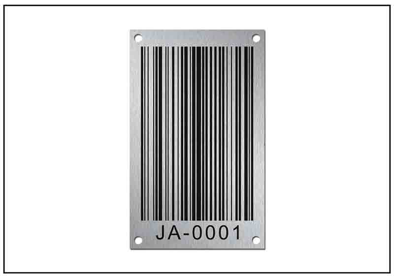 金屬條形碼銘牌標(biāo)牌 金屬條形碼銘牌標(biāo)牌