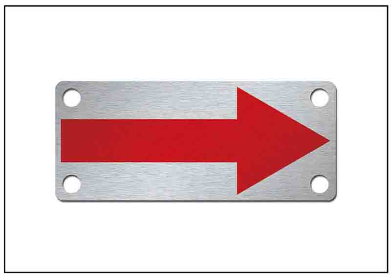 箭頭銘牌標牌