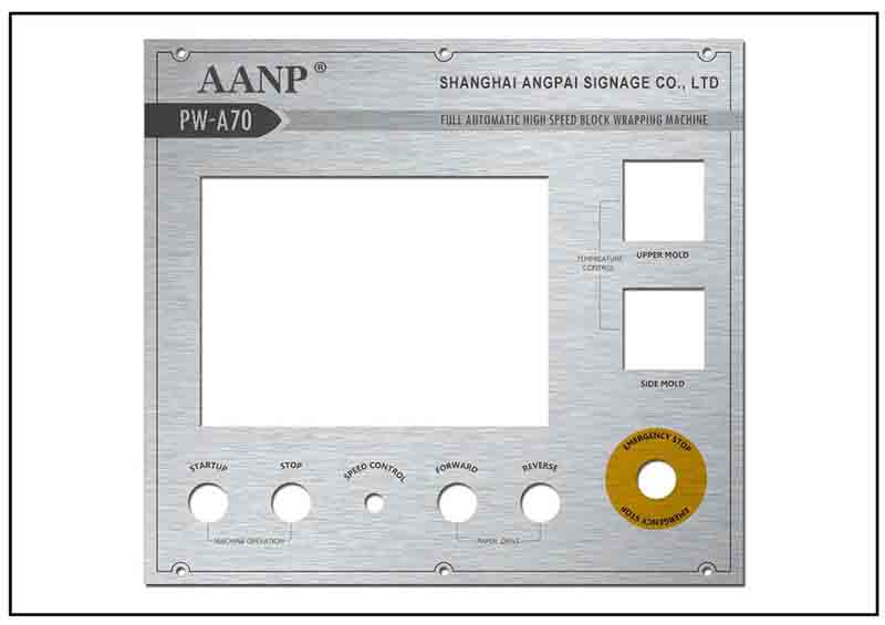 金屬指示面板銘牌標(biāo)牌