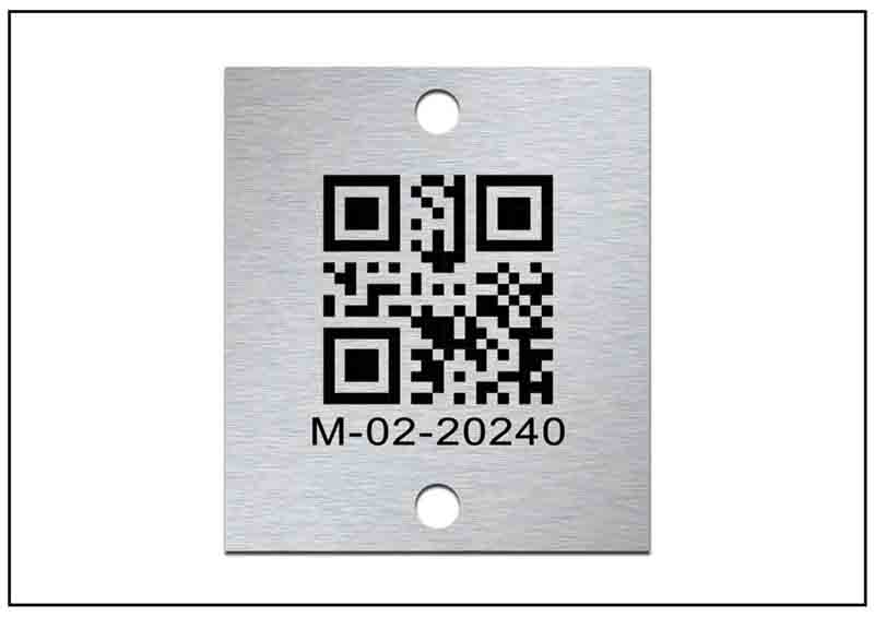 鋁合金二維碼銘牌標(biāo)牌